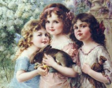 Émile Vernon_1872-1919_Trois fillettes au lapin.jpg